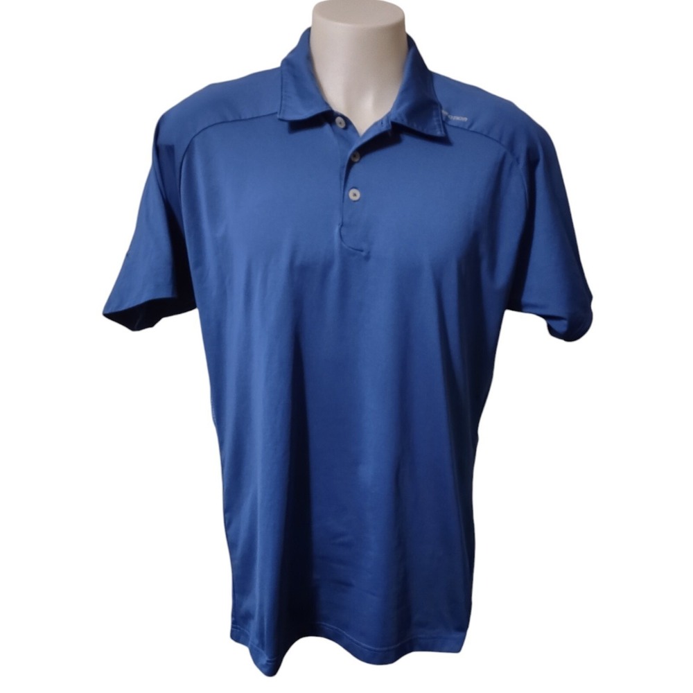 Adidas Golf Polo Shirt Mens XLarge Logo ForMotion Short Sleeve Blue XL Climacool